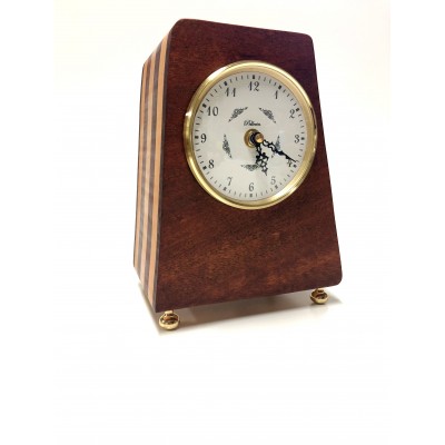 Horloge classique Héritage acajou et érable #HP021-005
